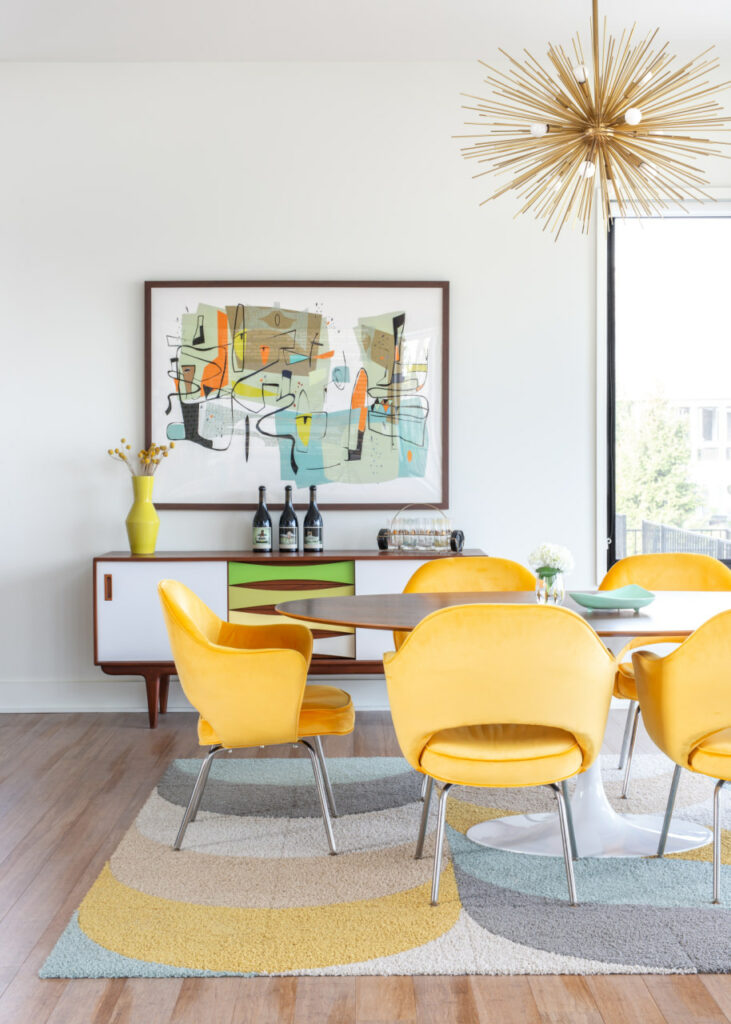 Exactly Designs Mid Century Modern Dining Room