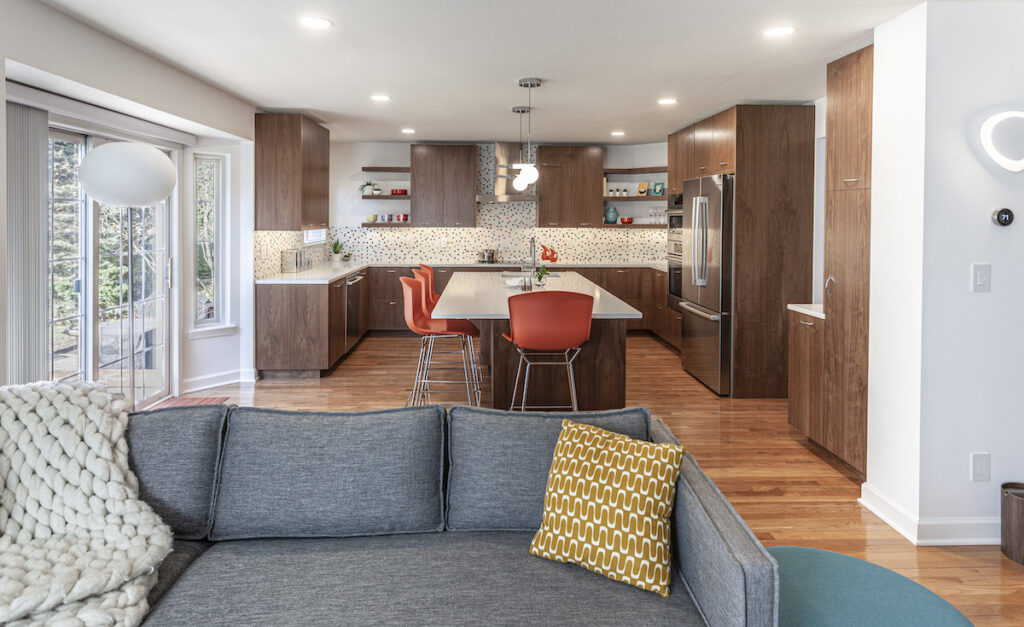 Exactly kitchen remodel Ann Arbor, MI with custom Kokeena cabinets