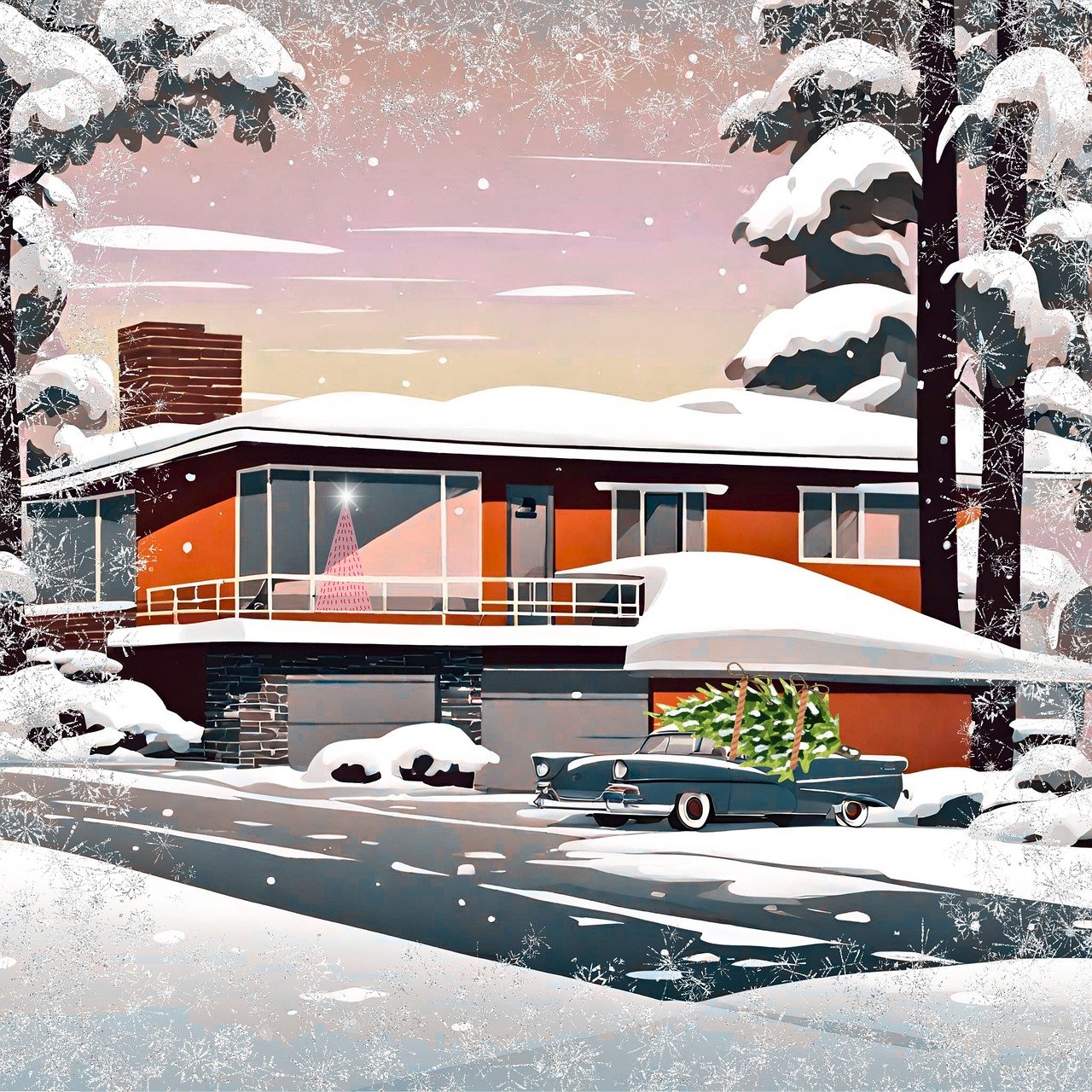 A Midcentury Home for the Holidays